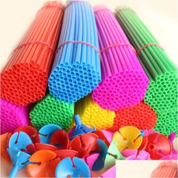 Party Decoration Balloon Holder Stick Colorf Pvc Rods Sticks With Cup Birthday Supplies Accessories Drop Delivery Home Garden Festive Dhcih