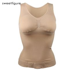 Women Bodyshapers Slim Up Lift Plus Size Bra Cami Tank Top Body Shaper Removable Underwear Slimming Vest Corset 2112201023334