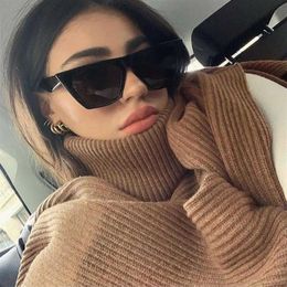 Sunglasses New Square Sunglasses Women Black Cat Eye Brand Designer Sun Glasses Female Travel Driver Gradient Fashion Oculos De So2780