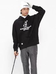 Golf Master Bunny Rabbit Joint Name Couple Hooded Sweater 23 New Autumn and Winter Sports