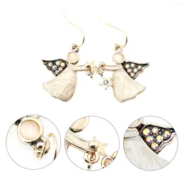 Backs Earrings Angel Christmas Decorative Hook Girls Accessories Alloy (iron) Jewellery Gift