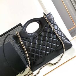 Womens designer Tote bags Lingge Chain 24c Oil Wax Skin 31bag Mini Crossbody Handheld 23A Large Bag