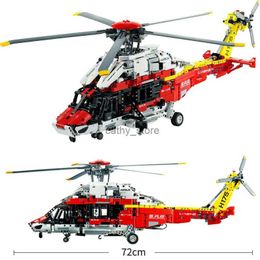 Model Building Kits 2001PCS Technical Airbus H175 Rescue Helicopter 42145 with Electric Motor Plane Model Assemble Bricks Toys Gifts For Kids BoyL231223
