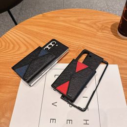 Luxury Card Holder Phone Cases For Samsung Z Flip 5 Flip4 Flip3 ZFold 5 Fold4 Fold3 Samsung Galaxy S24 S23 Ultra S22 PLUS Leather Printed Cover