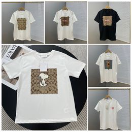 Mens T-Shirts Italy Fashion T Shirt Graphic Print 100% Cotton Casual Oversized Unisex Loose High street Shirt Mens coachss tee tops clothes