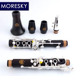 MORESKY Clarinet Bb Clarinet Wood ebony Clarinet 17 Keys Grenadilla Sib Klarnet M6