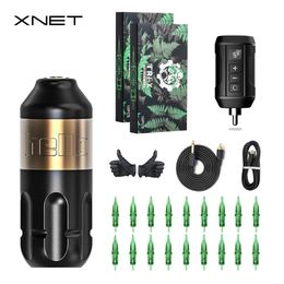 Machine Xnet Professional Tattoo Pen Kit Tattoo Rotary Hine Set Tattoo Permanent Makeup Lcd Power Supply for Tattoo Artist