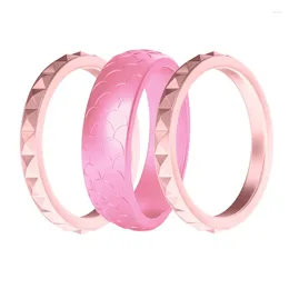 Cluster Rings Twelve Constellations Silicone Sport Cool Ring Fishtail Mermaid Soft Rubber For Women Finger Jewellery Mother Day Gift