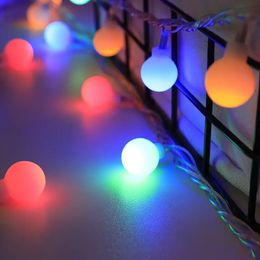 1pc 393.7inch/6M LED Color Warm White Small Round Ball String Lights, Battery Operated Room Bedroom Yard Decorative String Lights, Patio, Home, Christmas.