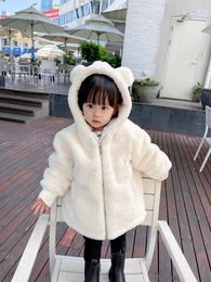 Coat Baby Girl Jacket Kids Fashion Coats Fur Warm Hooded Autumn Winter Girls Jacket Infant babe Clothing Children's Outerwear