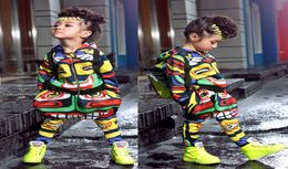 New fashion maya children039s clothing sets dance wear Costumes Jamaica Totem kids sport suits charem pants sweatshirt9807992