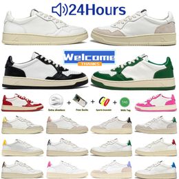 Designer Medalist casual shoes for men womens Sports Action Two-Tone Panda White Black Leather Suede Fuchsia Gold Green Pink Yellow Low USA outdoor trainers Sneakers