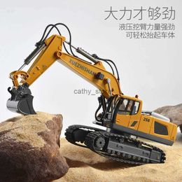 Electric/RC Car Remote Control Engineering Vehicle Building Blocks Toy Electric Excavator Construction Tractor Toys for Boys Girls Kids GiftL231223
