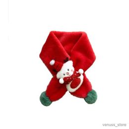 Scarves Wraps Warm Baby Plush Scarf Plush Soft and Skin Friendly Children's Scarf Windproof Wear Resistant Christmas Deer Cartoon Scarf