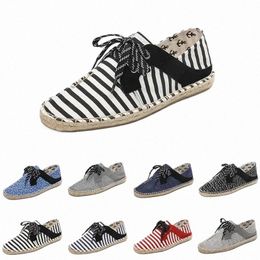 men women casual shoes canvas sneakers stripe Black White Red Grey mens traners Jogging Walking four q9EC#