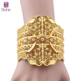 Gold Color Chain Link Chunky Bracelets & Bangles for Women Vintage Jewelry Bracelet Wedding Accessories174I