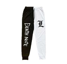 New Japan Anime Death Note Print Trousers Men Women Double Color Sweatpants Funny Joggers Lounge Hip Hop SweatpantS G10076238305