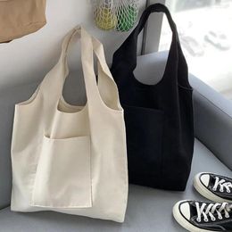 Shopping Bags Women Canvas Bag Ladies Reusable Eco Female Foldable Superet Handbags Travel Storage Tote Pouch