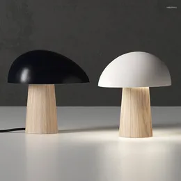 Table Lamps Modern Lamp Designer Wood Grain Led Desk For Living Room Bedroom Study Decor Light Nordic Loft Home Bedside