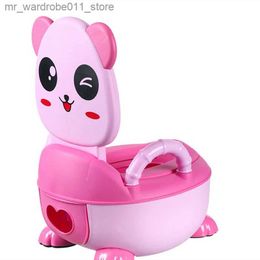 Potties Seats 0-6 Years Old Plus Size Panda Cartoon Children's Pot Soft Baby Potty Plastic Road Pot Infant Cute Toilet Trainer Seat Camping WC Q231223