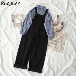 Women's Blouses Shirts Jumpsuits Sets Women Fashion Cosy Long Sleeve Shirts Simple Autumn Preppy New Students Korean Style Plaid Female Girls Arrival YQ231223