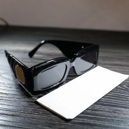 2022 Fashion Classic design Polarized 2021 Luxury Sunglasses 0811S Black Gray Rectangular-frame Sun glasses Women case226o