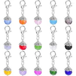 Keychains Crystal Lobster Clasp Vintage Mixed Ball Geometry DIY Keychain Pendant Accessories Jewellery Making Supplies Craft