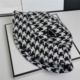 Designer Bucket Hat Fashion Cap Men Women Fitted Hats Brand High Quality Luxury Fashion Fisherman Houndstooth Sun Caps Woolen Hat260o