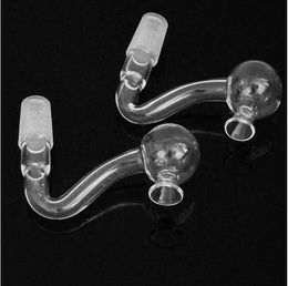 ACOOK Ball Shape Clear Pyrex Glass Oil Burner Pipes 10mm 14mm 18mm Male Female Clear Spoon Hand Pipe Smoking Accessories