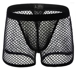 Underpants BRAVE PERSON Mens Sexy Briefs T-back Thongs Underwear Breathable Transparent Mesh Shorts Male Panties Boxers B1202