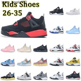 Jumpman 4 Retro Kids Basketball Shoes 4s Children Preschool Shoe Baby Boys Girls Trainers Toddler Kid Sports Pour Enfant Sapatos I 7002