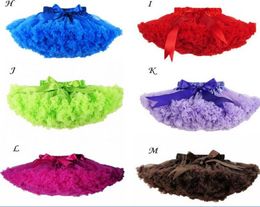 kids candy Colour girls fluffy dance wear dress pettiskirts cute chiffon tutu princess skirts3360875