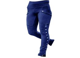 Women039s Pants Capris Women Winter Warm Casual Studded Split Sexy Feet Slim Stretch Pocket Pencil Leggings2516428