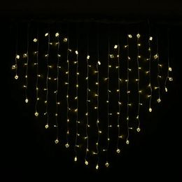 Strings Purple led light string Warm white red led lights strings 110v 220v US EU Plug led curtain lamps christmas fairy lights wedding