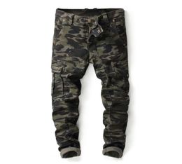 Famous Camo pleated jeans New summer fashion designer mens ripped famous brand biker Casual Pants hip hop jeans for Jeans Denim Lo4895730