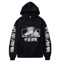 Japanese Anime Sweatshirts Jujutsu Kaisen Men's Hoodie Haruku Unisex Fashion Casual Hoody Male Streetwear Manga Printed Tops