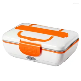 Dinnerware Electric Heating Lunch Box Set 12V 24V 110V 220V Heated Container Office School Picnic Stainless Steel Bento Portable