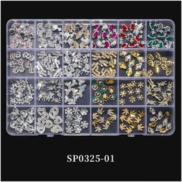 Nail Art Decorations S Set 3D Crystal Charms Diamond Diy Alloy Luxury Jewellery Gem Manicure Accessories Supply 230329 Drop Delivery H Dhxyv