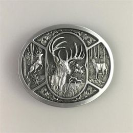 Vintage Western Deer Hunting Belt Buckle Also Stock In US Gurtelschnalle Boucle De Ceinture BUCKLE-WT151AS Belts320V