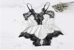 Sexy Pyjamas for Women Lace Lingerie Fashion Sleepwear Set Sleeveless Pijama Mujer Satin Temptation Pyjama Femme Top and Shorts Q03442621