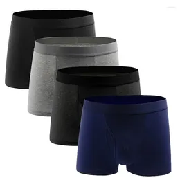 Underpants Male Panties 4pcs/lot Cotton Boxers Comfortable Breathable Men's Underwear Trunk Brand Shorts Man Boxer