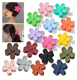Fashion Flower Clip For Women Girls Sweet Claw Clamps Crab Headband Winter Hair Accessories 0523