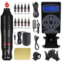 Machine Professional Tattoo Kit Tattoo Rotary Pen Hine with Cartridge Needles Permanent Makeup Hine Gun Tattoo for Body Art