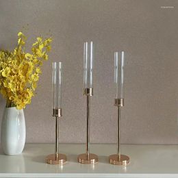 Candle Holders 10set 30pcs Acrylic Candlestick Decorations Light Luxury Romantic Candlelight Dinner Props Wedding Center Table Christmas Dec
