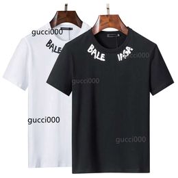 BA01 Designer Brand Tees T Shirts Top Quality Pure Cotton Short Sleeve Shirt Simple Letter Printed Summer balencaigalies balencigalies Casual Men Clothing