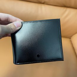 Designer wallet card holder men's genuine leather credit card purse ID bank card classic business purses top quality leather pocket short wallets comes with box
