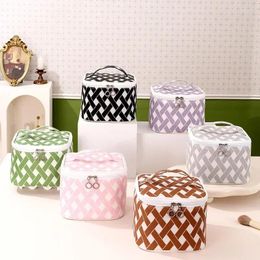 Cosmetic Bags Preppy Makeup Bag Large Capacity Waterproof Storage Travel Portable High Appearance Level