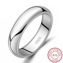 Classic Pure Silver Wedding Rings For Women and Men Fashion Dress Accessories 925 Sterling Silver Jewelry Whole RSY925206G