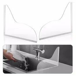 Bath Accessory Set 2pcs Bathtub Spatter Guard Easy To Instal Waterproof Made With Acrylic Edge Water