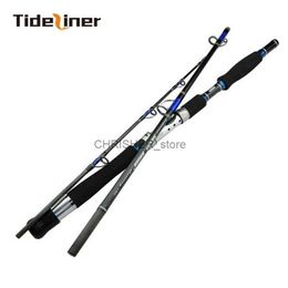 Boat Fishing Rods Tideliner 1.8m 1.95m 2.1m Boat fishing Rod Carbon Fibre spinning jigging fishing rods Lure weight 70-250g 3 sections travel poleL231223